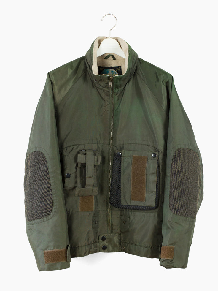 Le Monde Entier 90s Olive Nylon Fishing Jacket