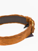 Prada AW17 Fur Belt, Cognac, W28