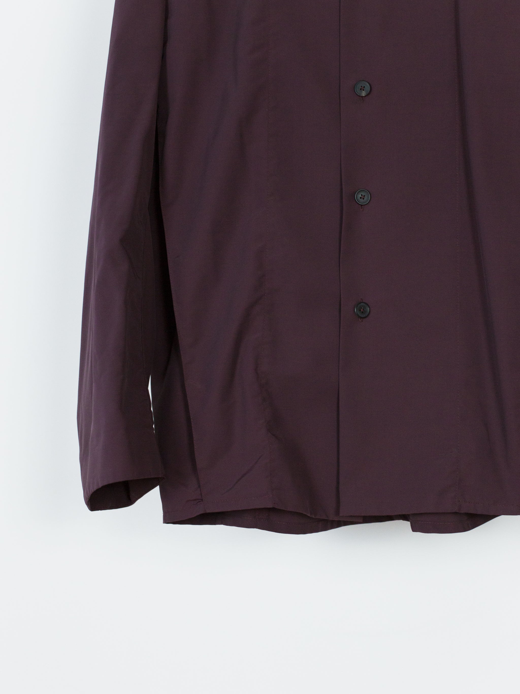 Kiko Kostadinov SS18 00042018 Maroon 'Cubist' Overshirt – HUIBEN