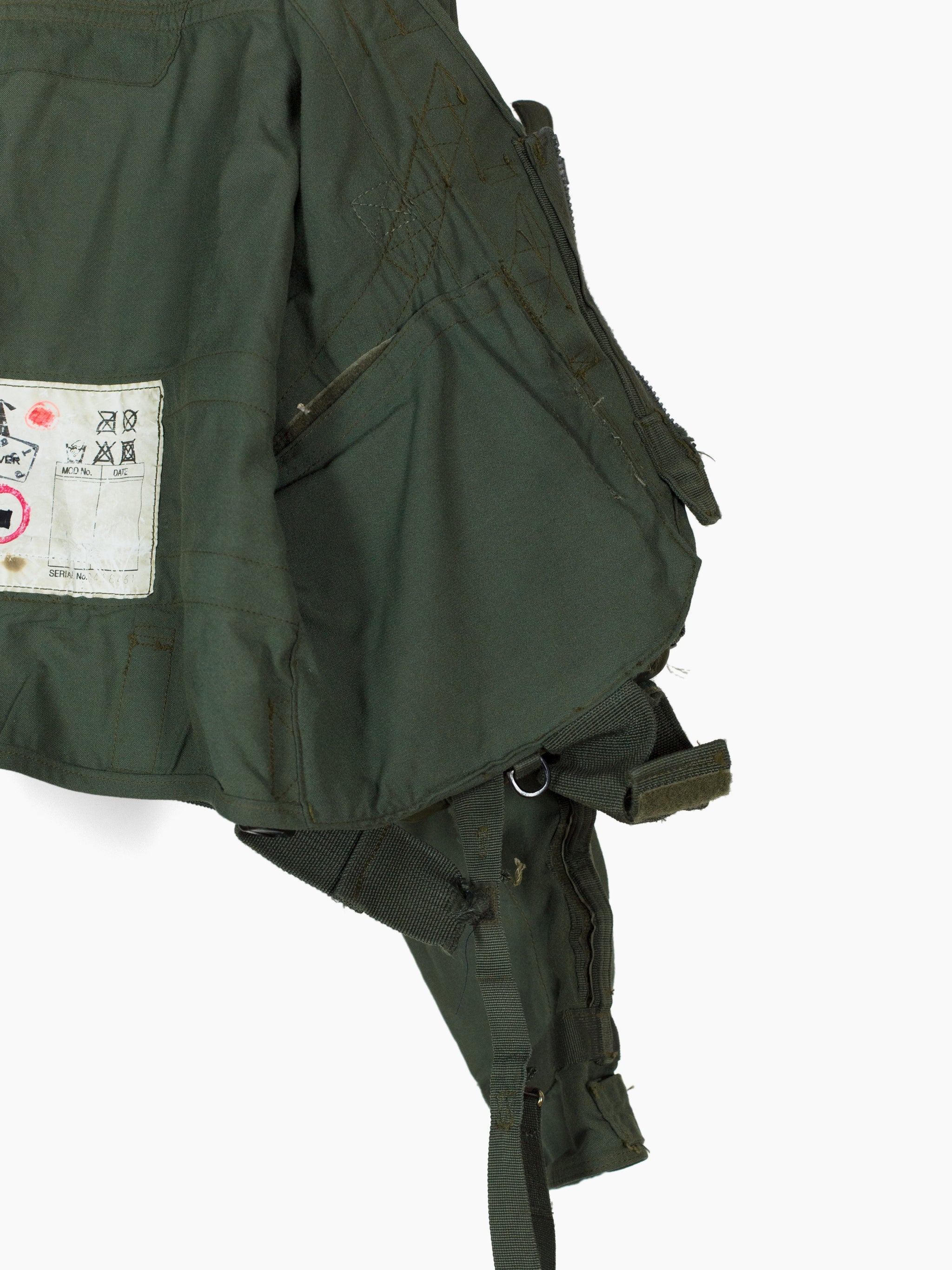 *Rare* Original RAF Sage Green Fast Jet Pilots Flight Vest Waistcoat #4473  