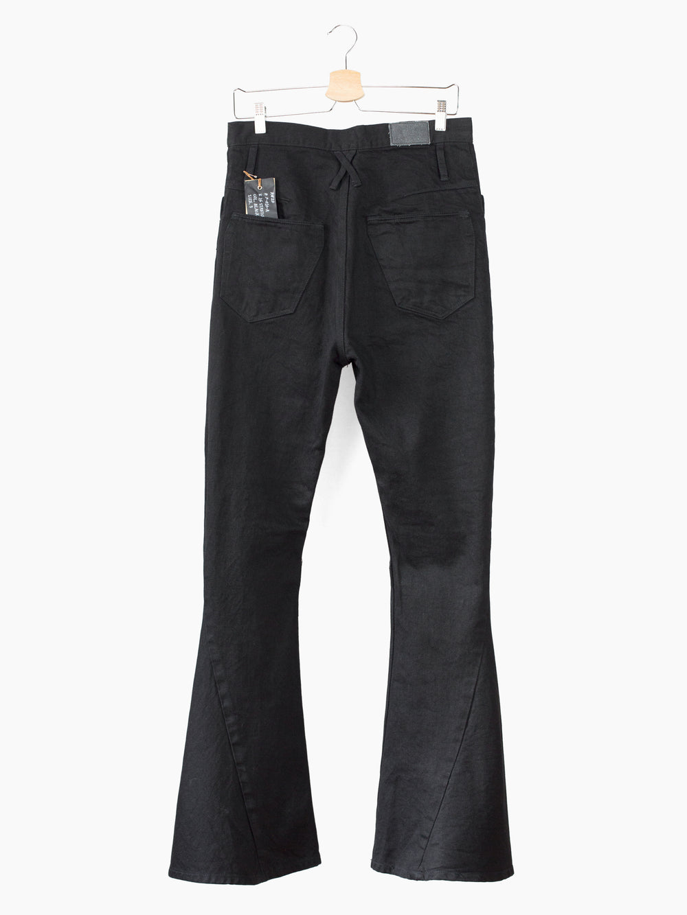 Kozaburo AW20 Black Long 3D Bootcut Jeans