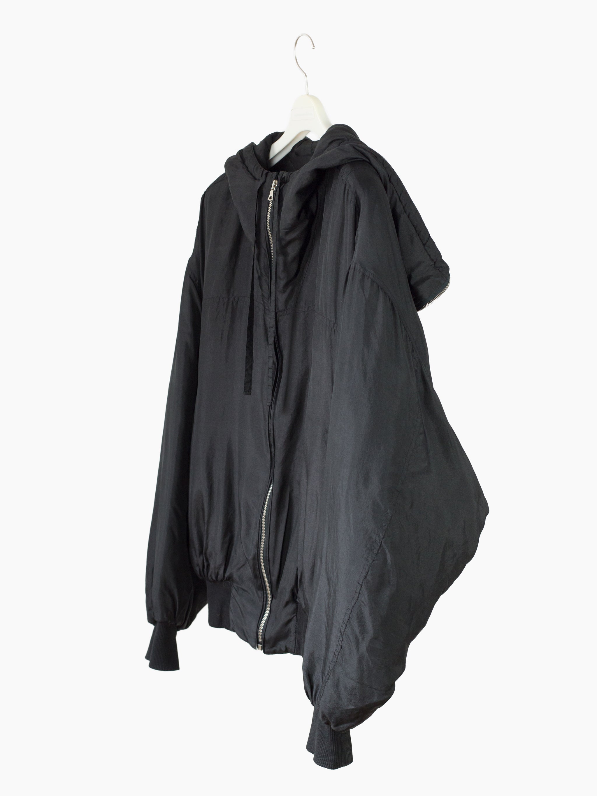 Katharine Hamnett 90s Padded Silk Minimalist N2B Bomber – HUIBEN