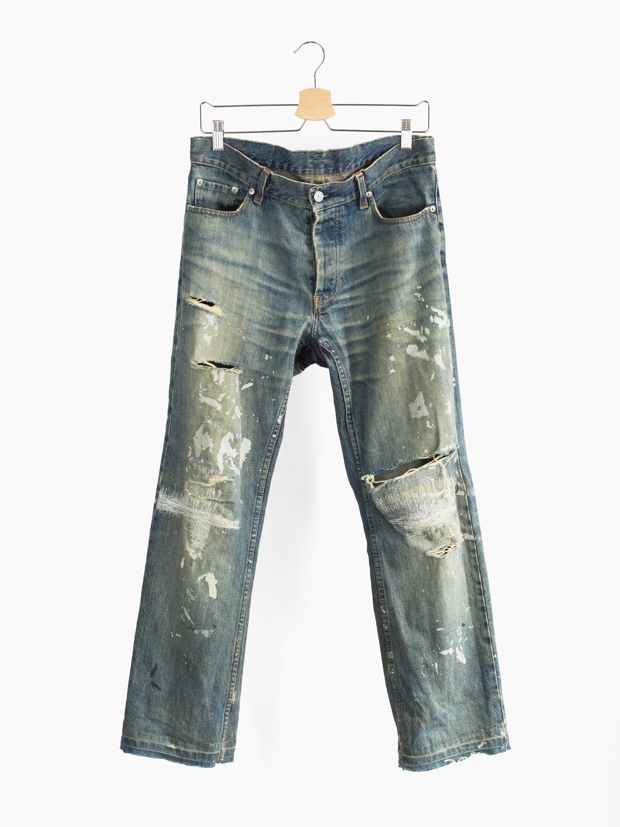 Helmut Lang 1998 Boot Cut Painter Denim – HUIBEN