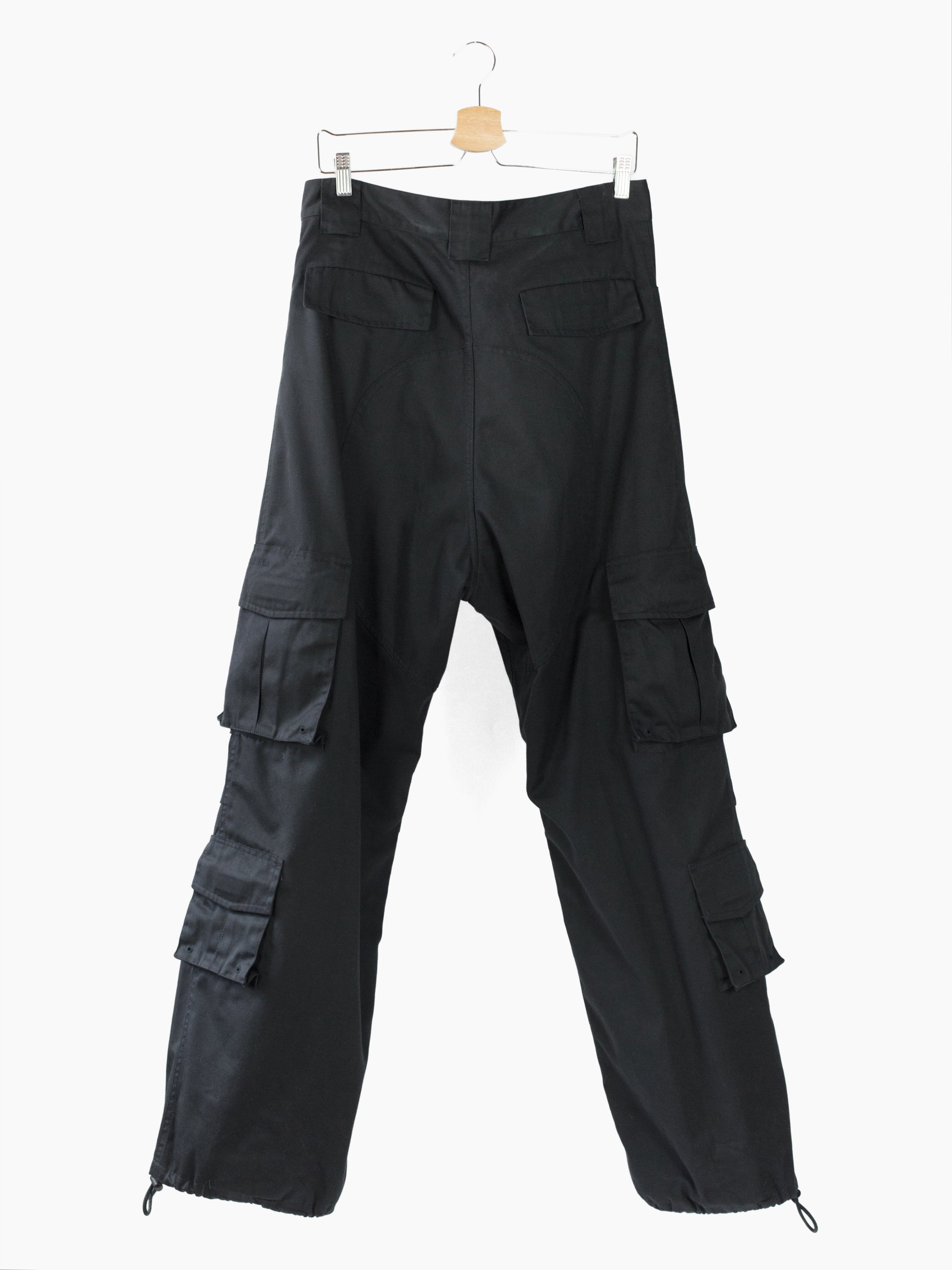 Shop Decibel Multi Pocket Cargo Pants FW22B262-BLK black