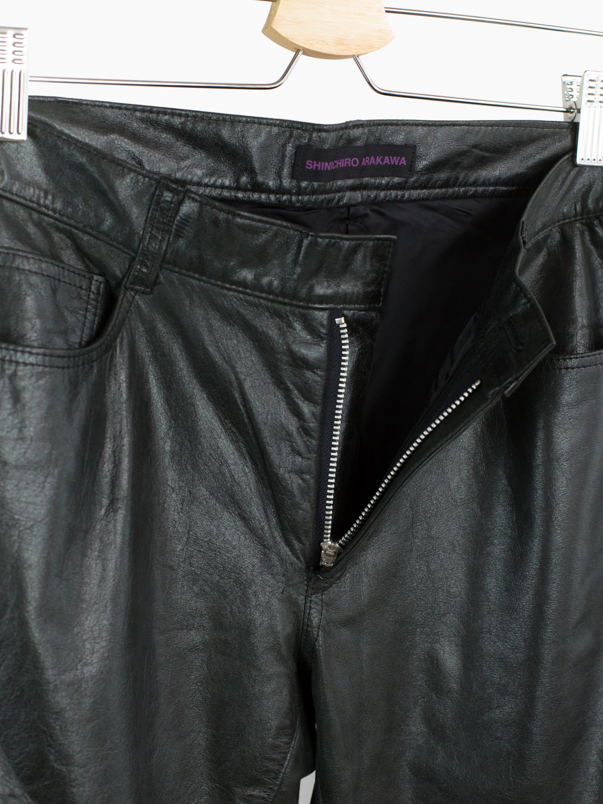 Shinichiro Arakawa 90s Pleated Leather Jean – HUIBEN
