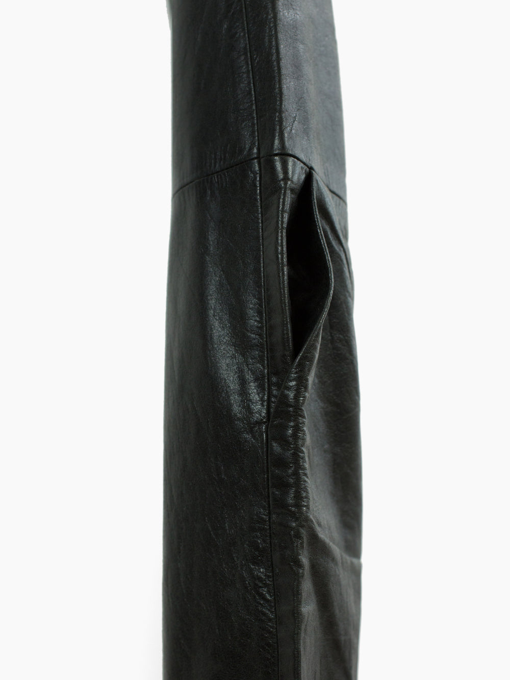 Shinichiro Arakawa 90s Pleated Leather Jean
