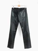Shinichiro Arakawa 90s Pleated Leather Jean
