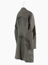 Junya Watanabe AW13 Techno Knit-Insert Coat Dress