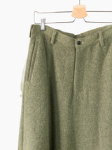 Sulvam AW22 Wool Flannel Layered Skirt Trousers