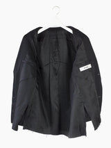 Sulvam AW22 Slashed Wool Gabardine 2B Suit Jacket
