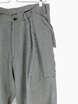 Sulvam AW22 Houndstooth Wide Trousers