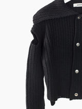 Sulvam AW22 Sailor Collar Slashed Shoulder Knit