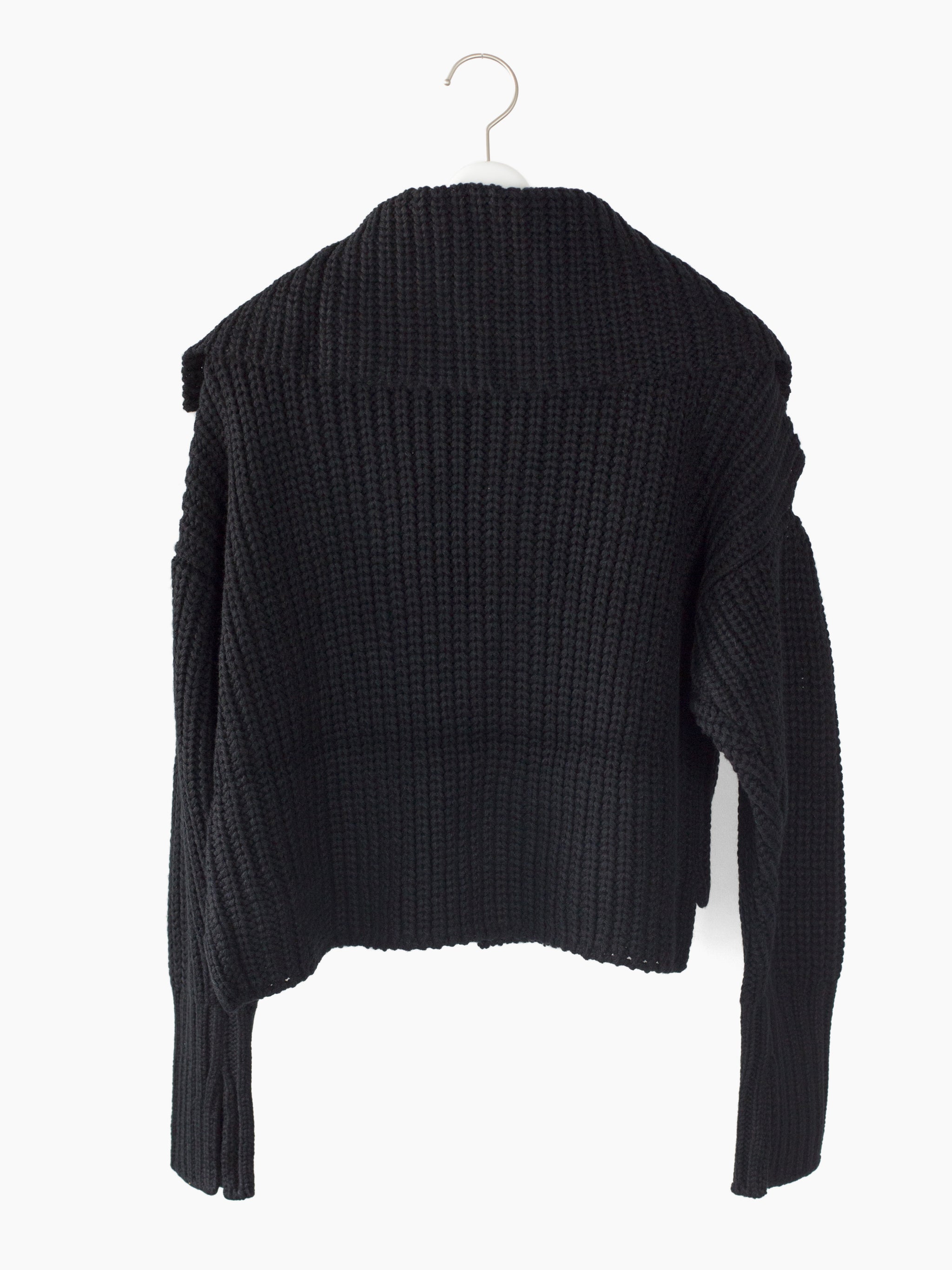 Sulvam AW22 Sailor Collar Slashed Shoulder Knit – HUIBEN