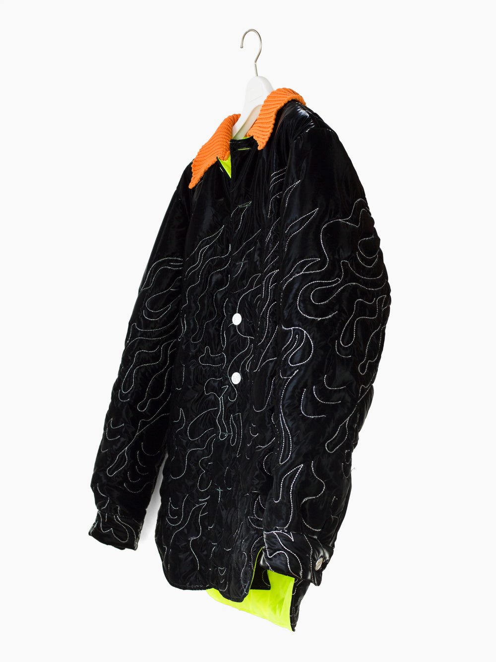 Penultimate AW22 Flame Quilted Shirt w/ Knit Collar