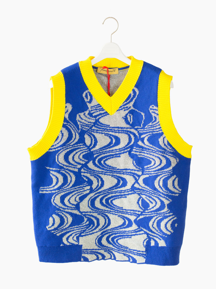 Penultimate AW22 Metallic Wave Sweater Vest