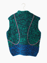 Penultimate AW22 Shanghai Stripe Applique Hand Knit Vest