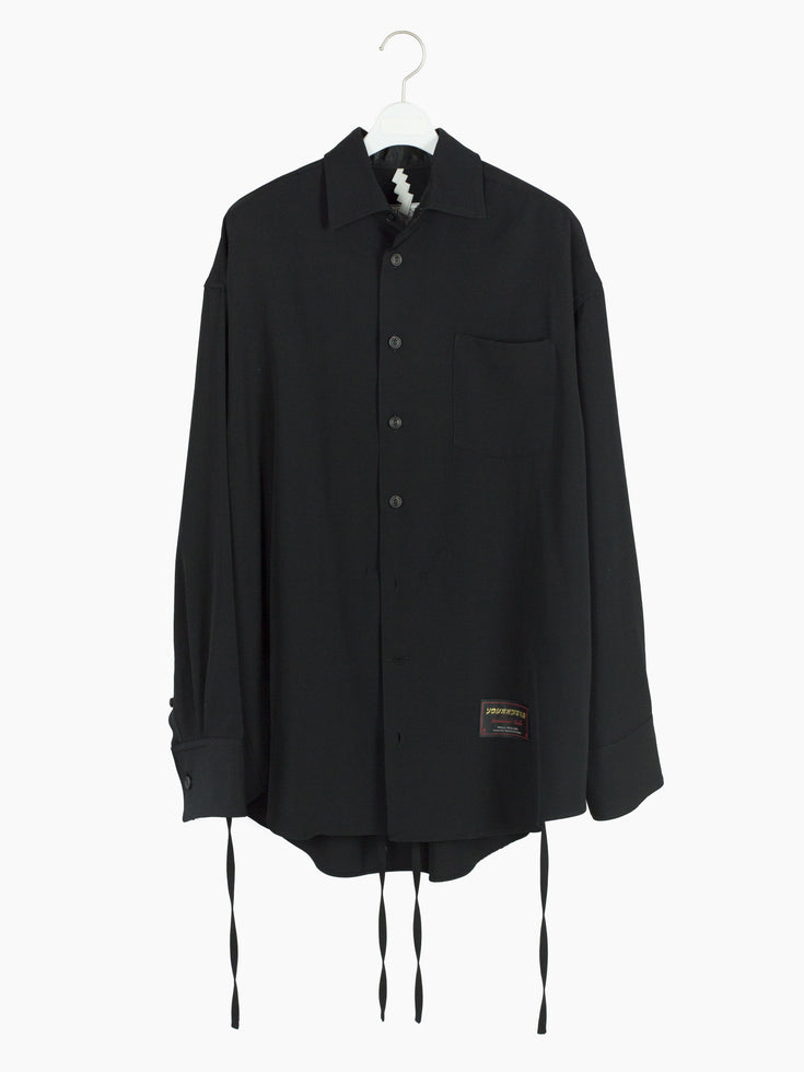 Soshiotsuki AW22 Wide Kimono Breasted Wool Overshirt