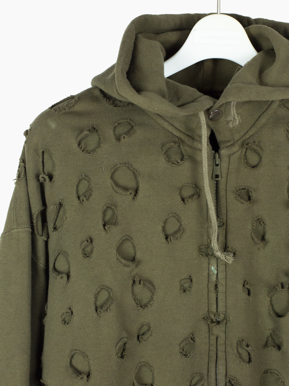 Toilet 90s Hole Punched Zip Hoodie