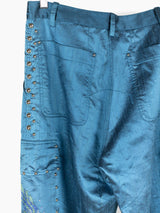 Penultimate AW21 Studded Thai Silk Workwear Cargo Pants