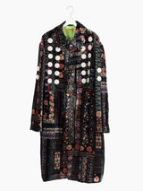 Penultimate AW21 Silk Velour Embellished Coat