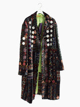 Penultimate AW21 Silk Velour Embellished Coat