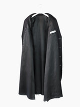Sulvam SS23 Long Asymmetrical Slashed Back Wool Coat
