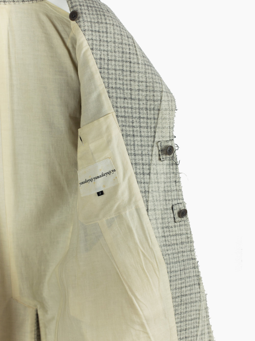 Yuji Yamada 90s Folded Effect Tailored Coat
