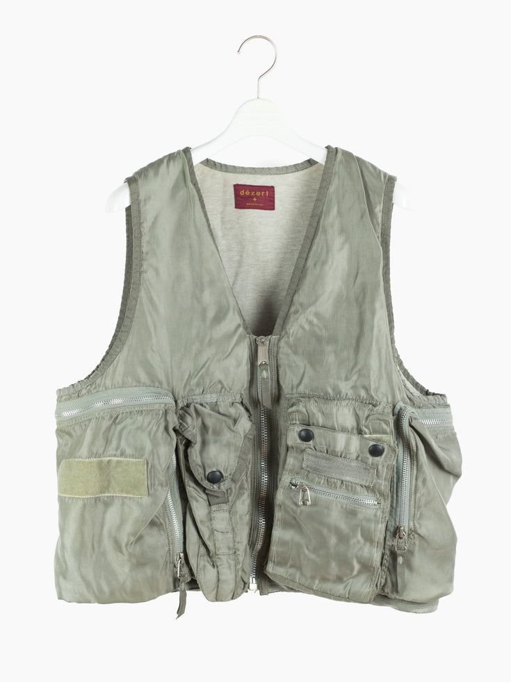 Dézert 90s Grey Nylon Fishing Vest