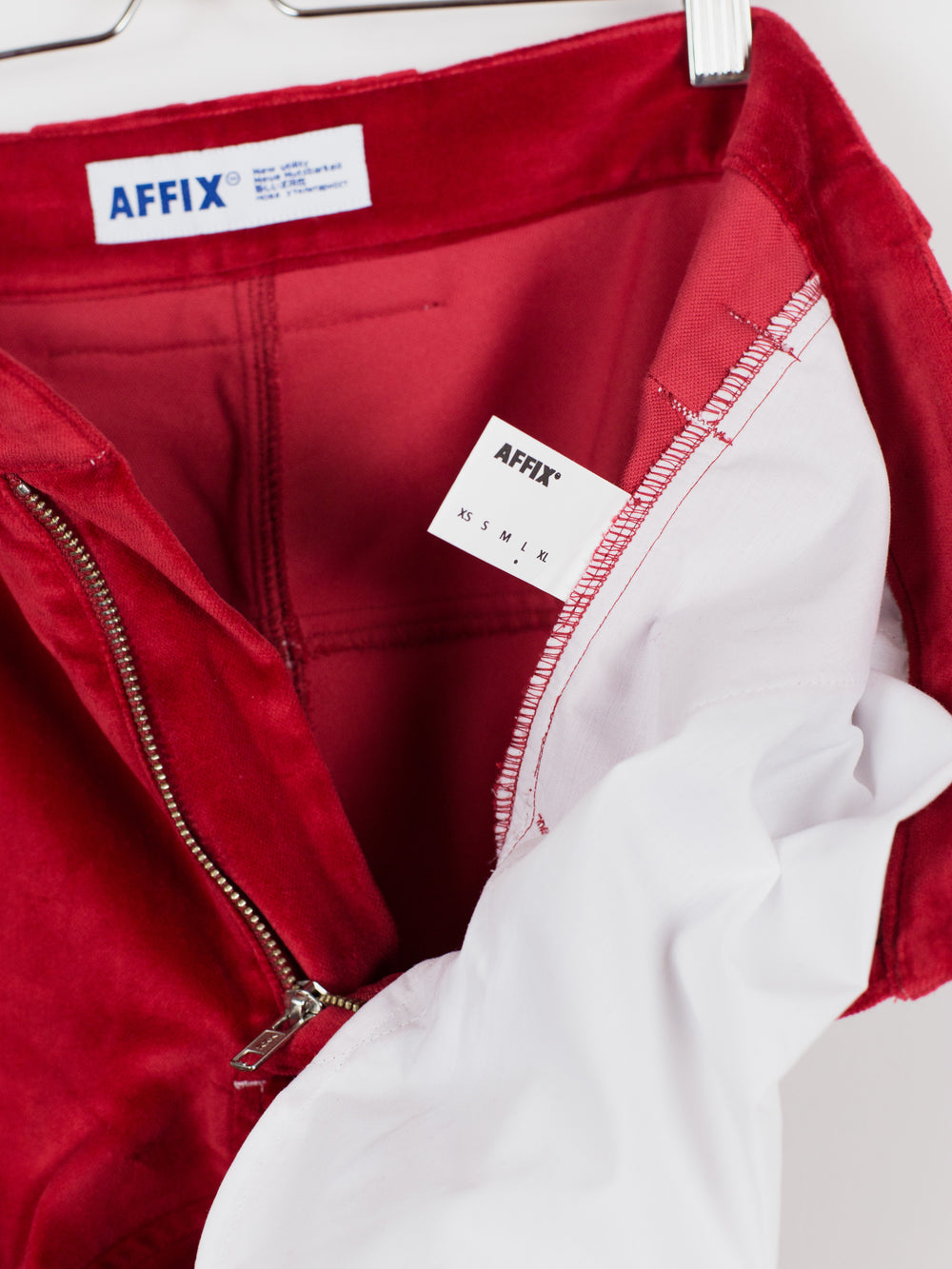 Affix Works AW18 Red Velvet Work Cargos