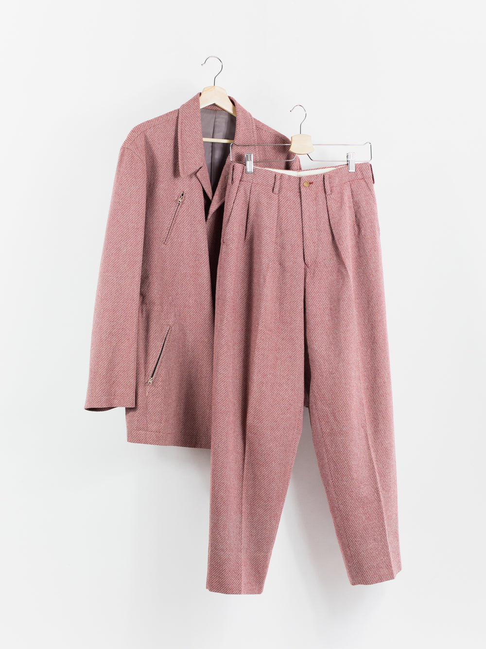 Yohji Yamamoto Y's For Men 90s Pink 2-Piece Suit