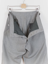 Mackintosh 0003 AW18 Grey Wool Wide Leg Utility Pant