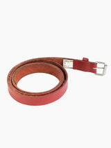 Comme des Garçons Homme Plus Red Leather Belt