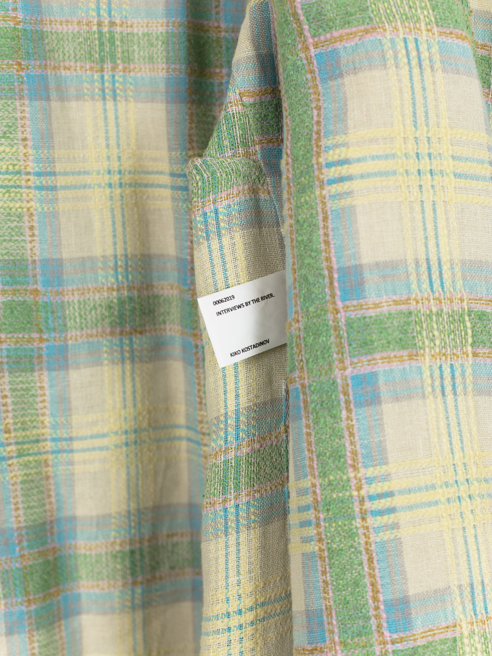 Kiko Kostadinov SS19 00062019 Apajerito Shirt (Green Madras Check)