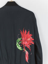 Yohji Yamamoto Y's Reversible Gabardine/Rayon Floral Bomber
