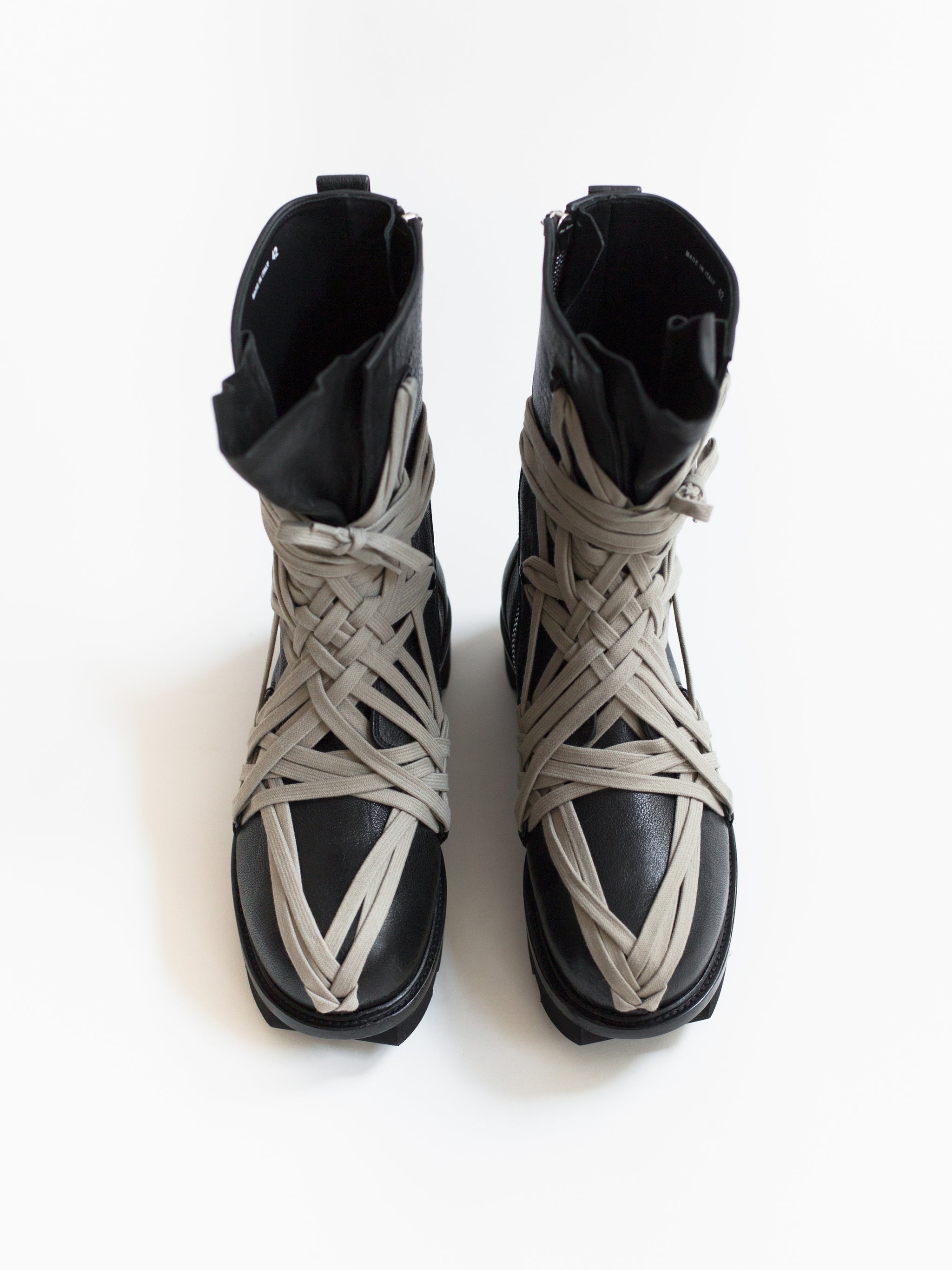 Rick Owens SS20 Megatooth Laced Army Boots – HUIBEN