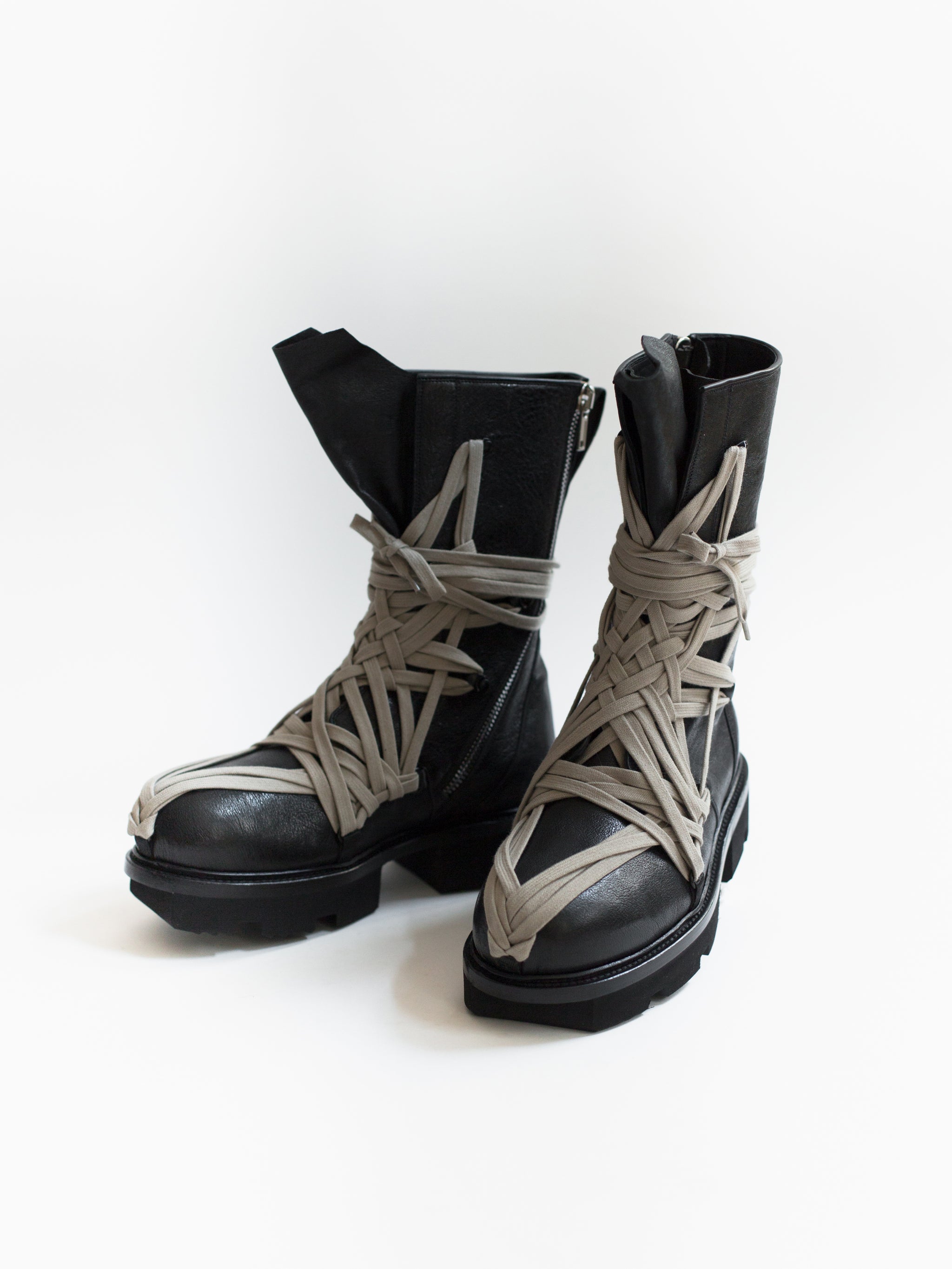 Rick Owens SS20 Megatooth Laced Army Boots – HUIBEN