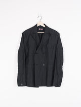 Outlier Injected Linen Double-Breasted Blazer