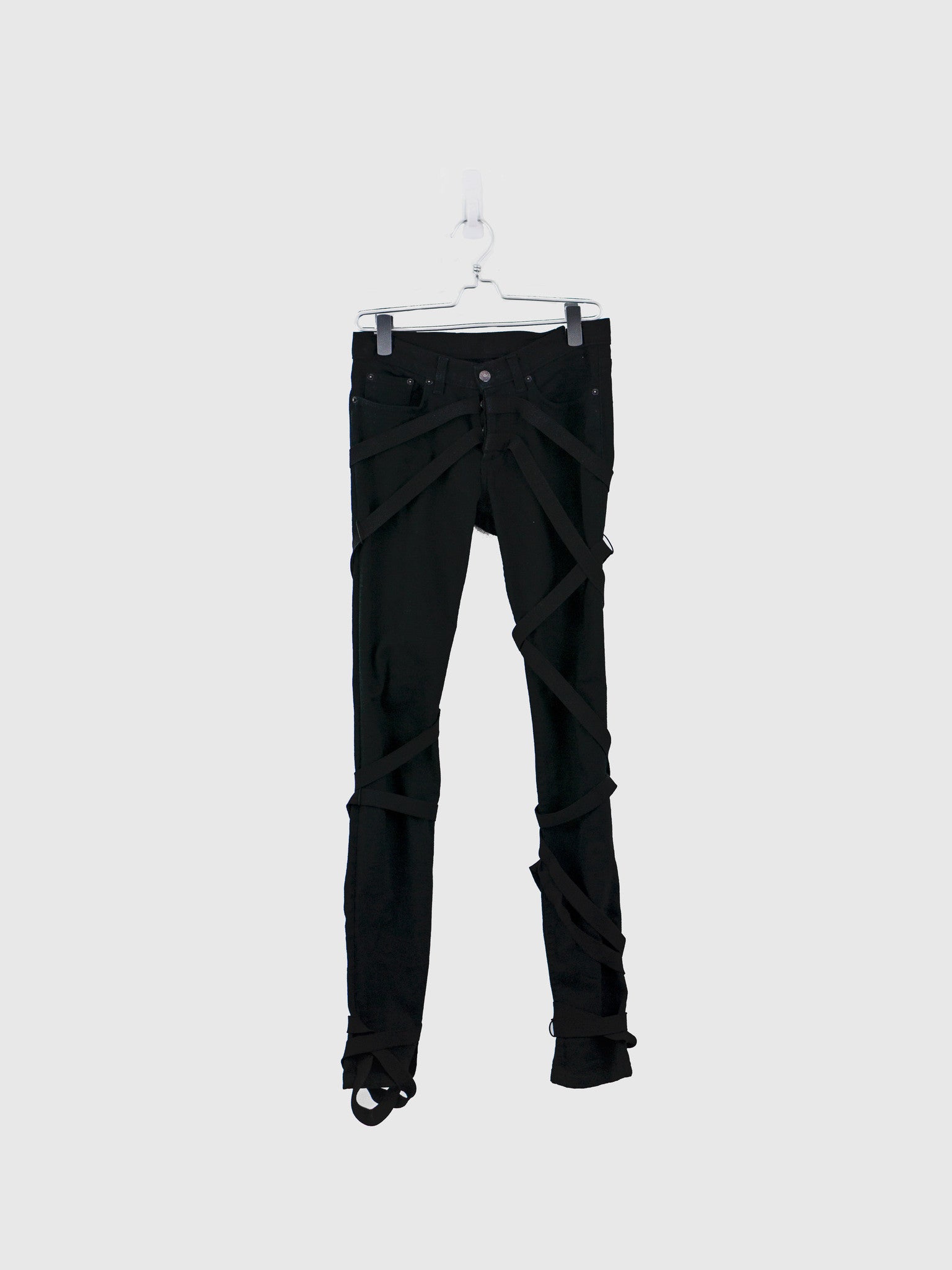 HELMUT LANG Zip-detailed leather skinny pants | Sale up to 70% off | THE  OUTNET