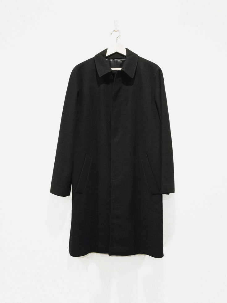 Helmut Lang Wool/Cashmere Boxed Shoulder Mac