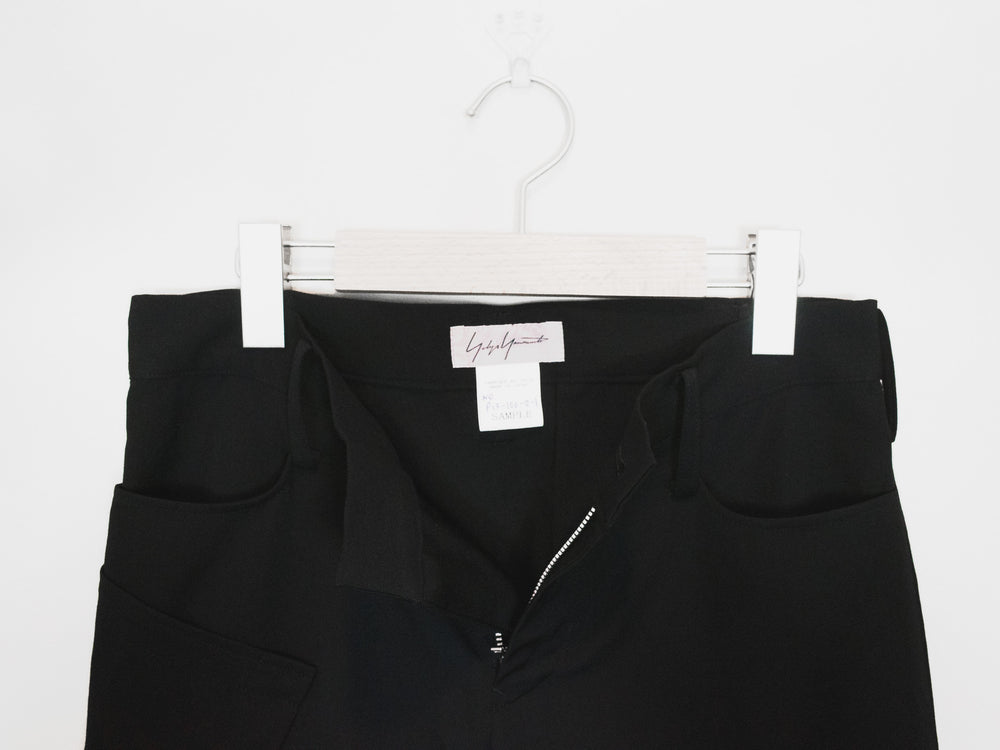 Yohji Yamamoto Deconstructed/Rebuilt Wool Gabardine Trousers