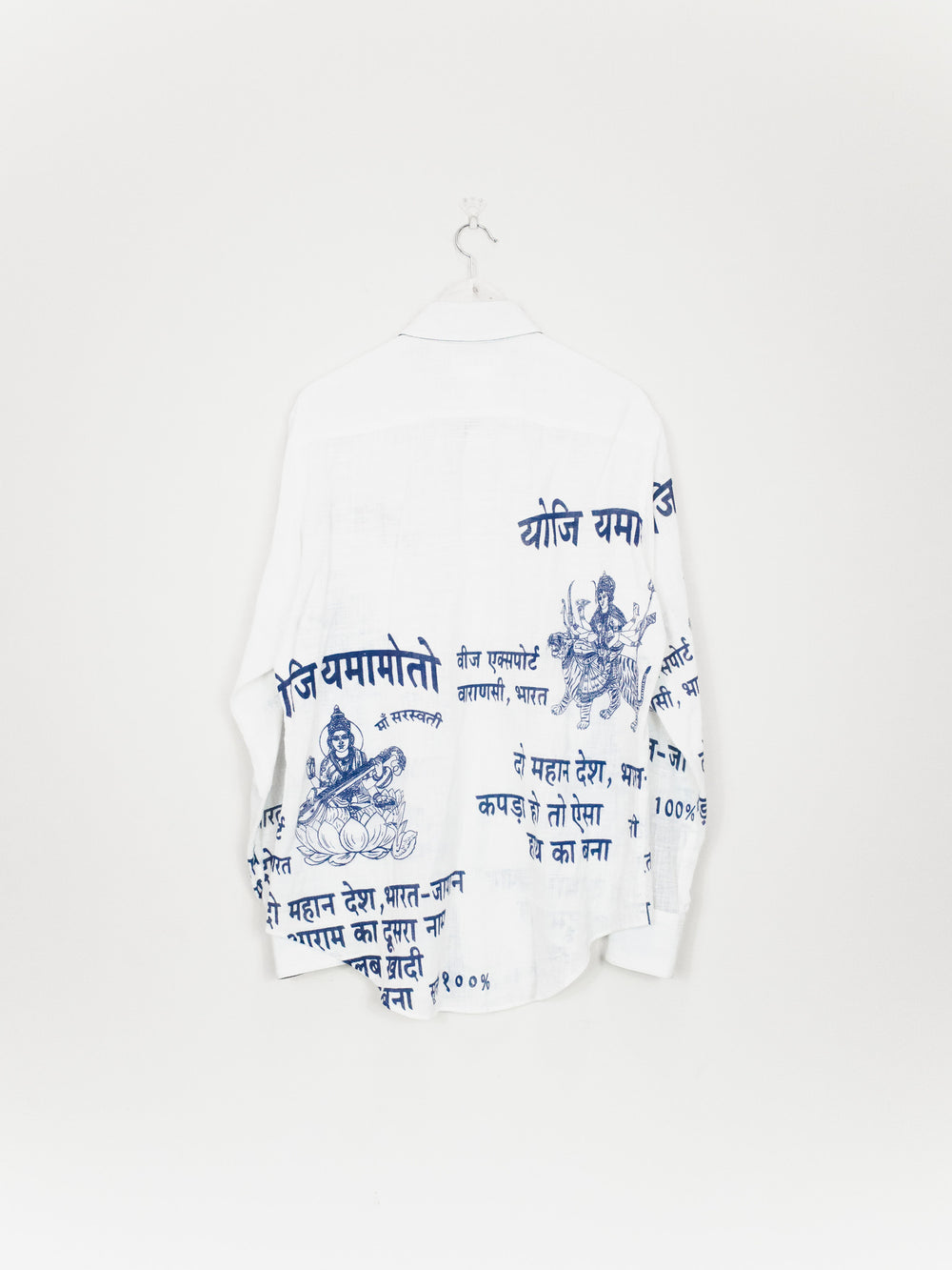 Yohji Yamamoto Pour Homme AW04 Hindi Print Shirt