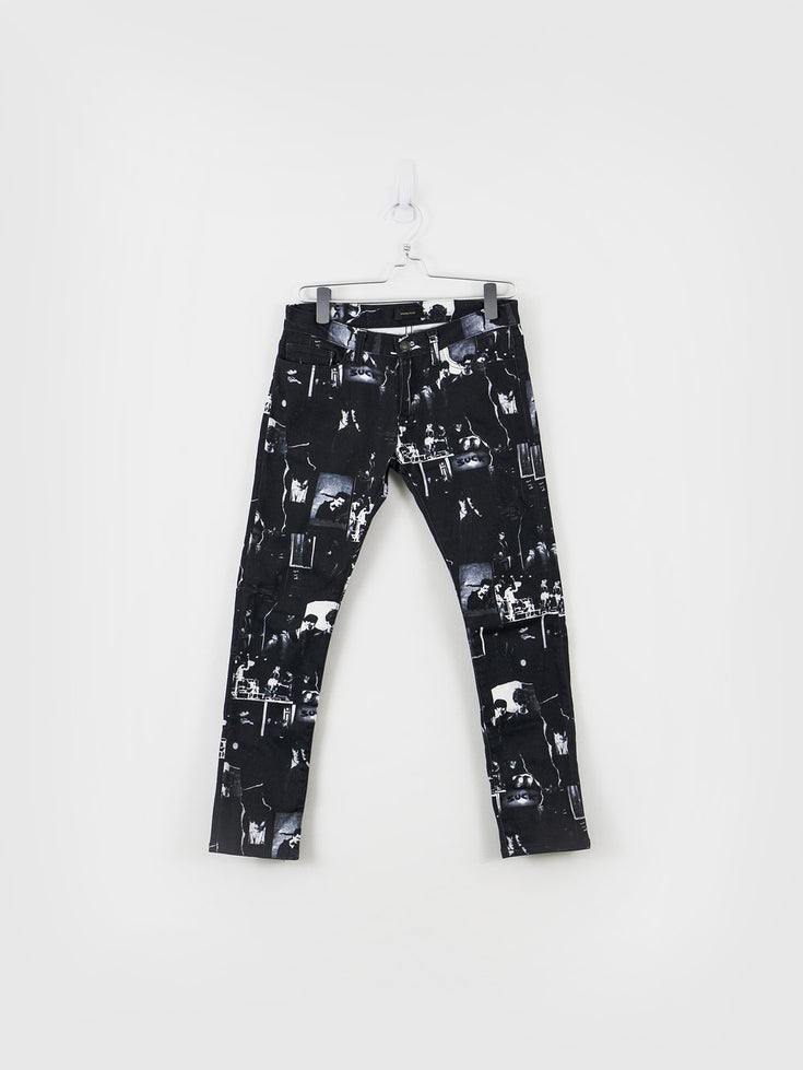 Undercover SS14 JAMC Suck All-Over Print Cropped Jeans