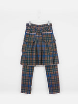 Undercover SS03 Distressed Tartan Set w/ Kilted Trouser & Shirt