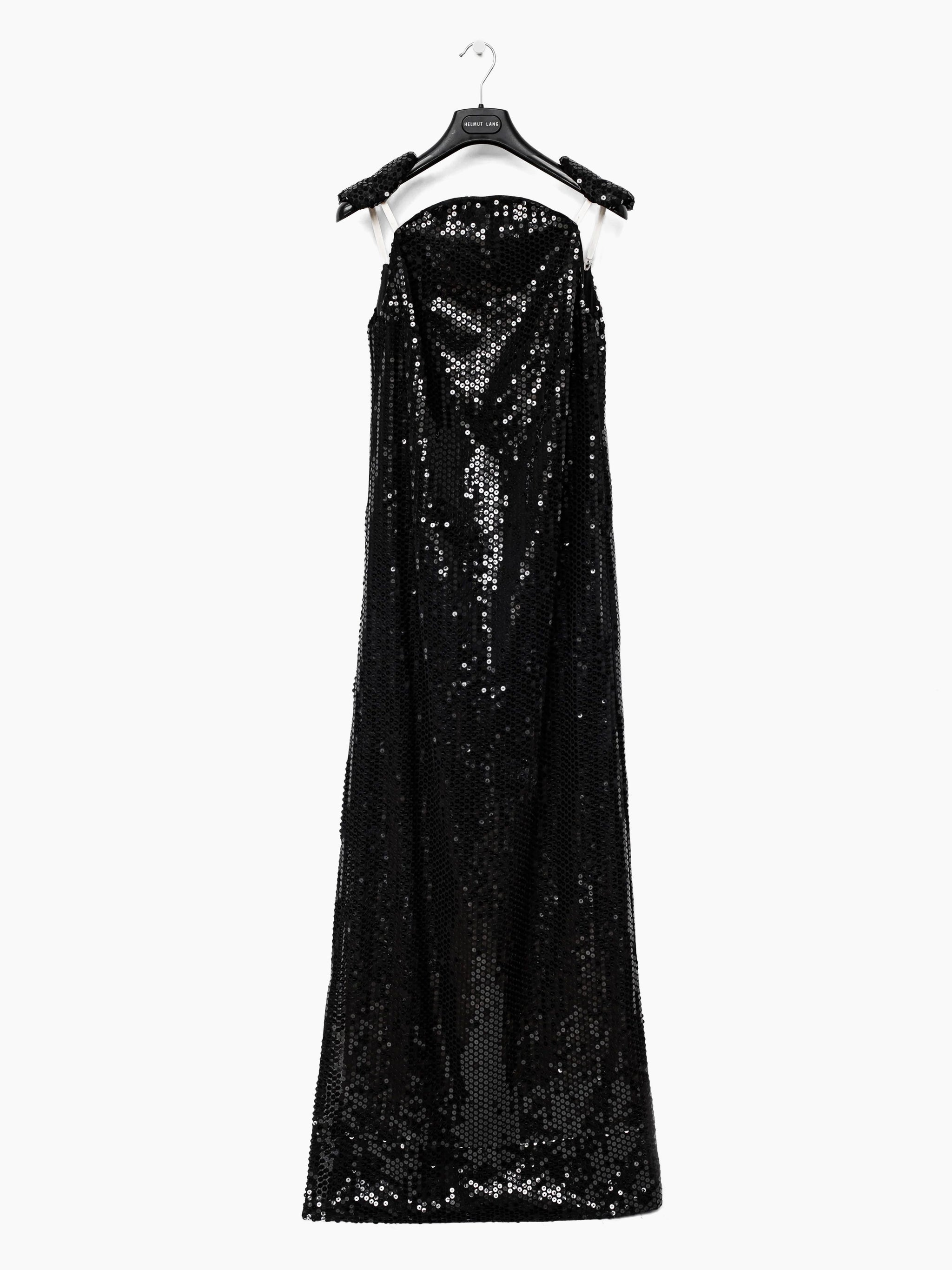 helmut lang sequin dress Helmut Lang AW99 Sequined Bondage Astro Gown HUIBEN