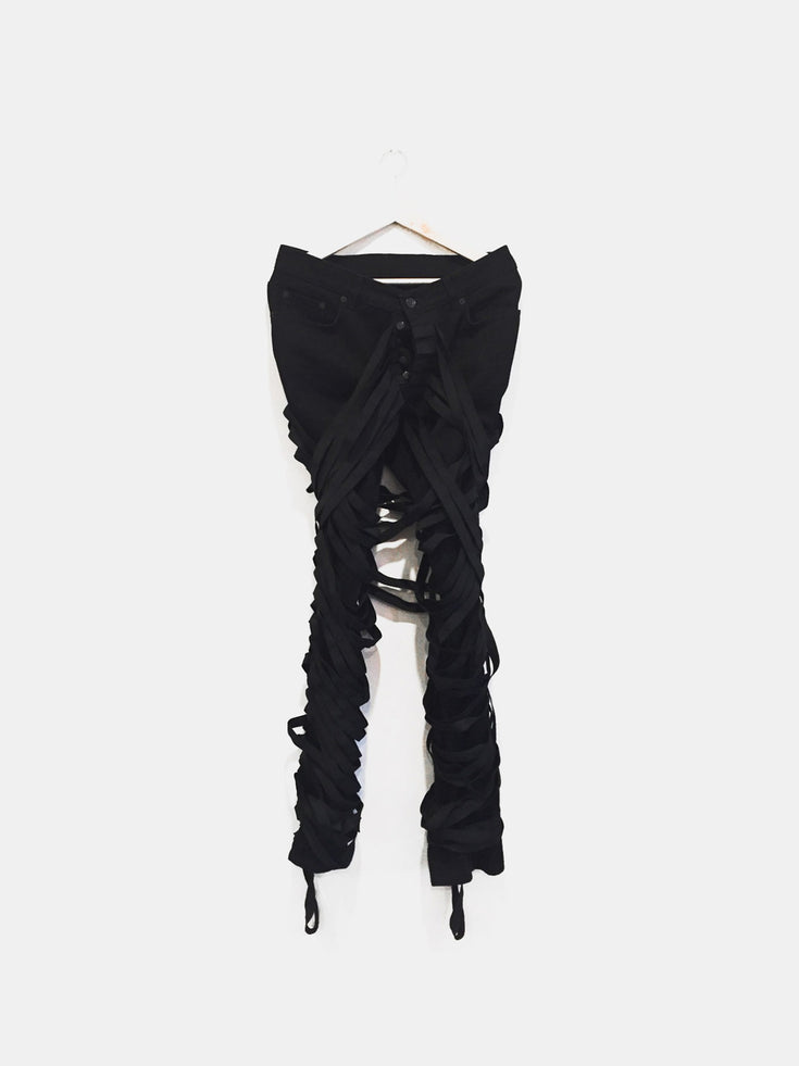 Helmut Lang SS04 Bondage Strap Mummy Denim