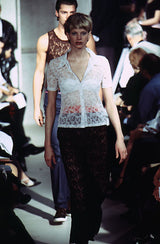 Helmut Lang SS96 Sheer Floral Lace Shirt