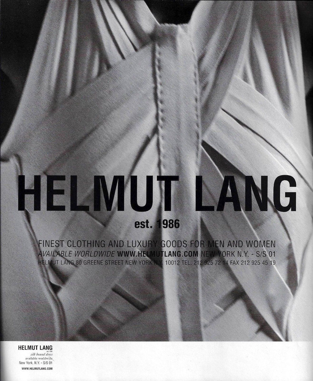 Helmut Lang SS01 Cross Strap Bound Dress